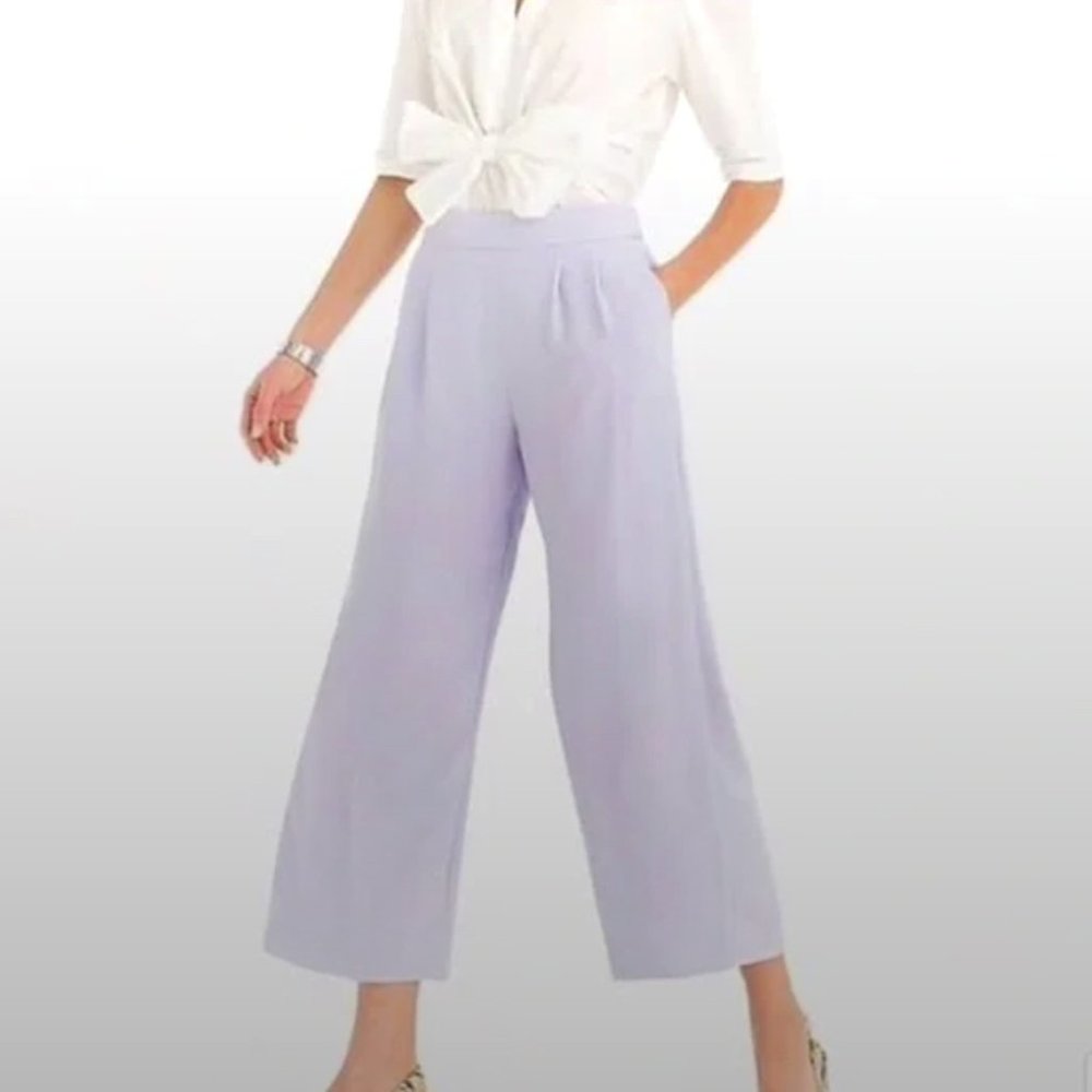 J Crew 365 Crepe Wide Leg Pants